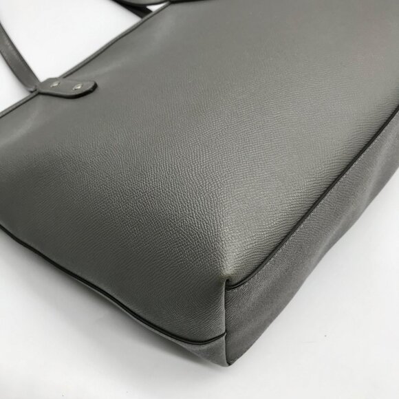 Coach Grey Pebbled Leather City Tote Bag F58846 - Picture 9 of 11